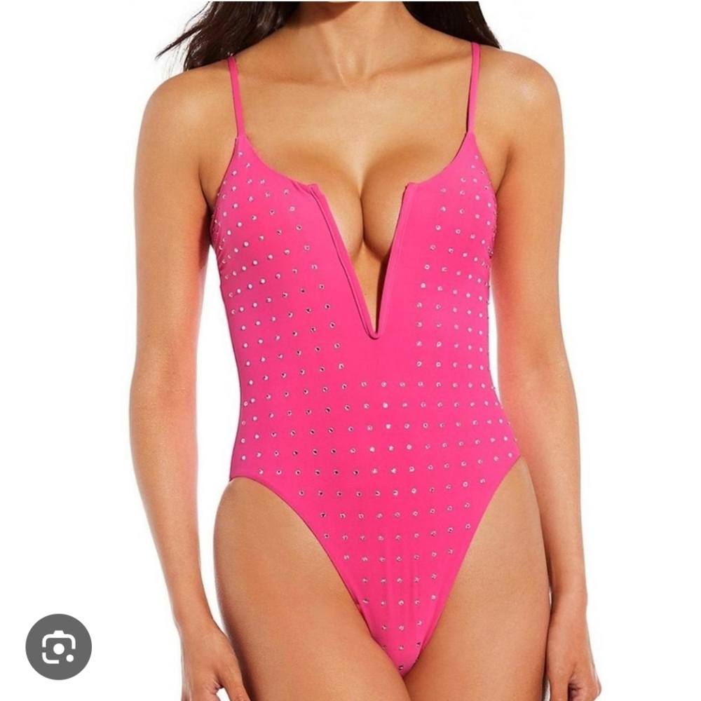 Gianni Bini Hot Pink One Piece Swimsuit